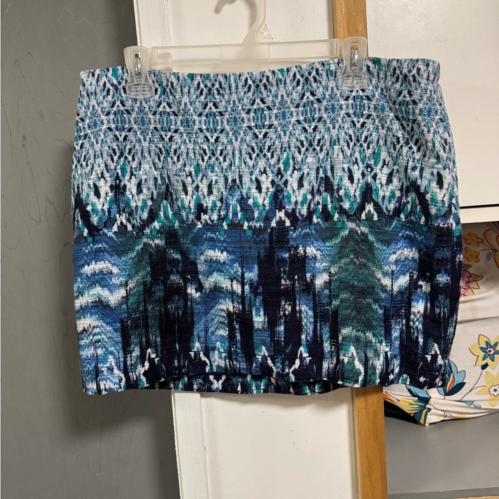 H&M Blue Bubble Mini Skirt